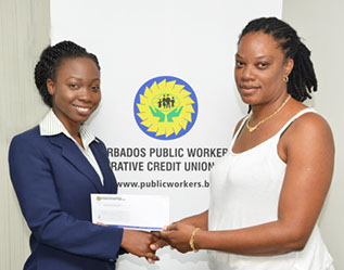 The Youth Sports Programme at Harrisons College Barbados, received a donation from the Barbados Public Workers’ Co-operative Credit Union.
